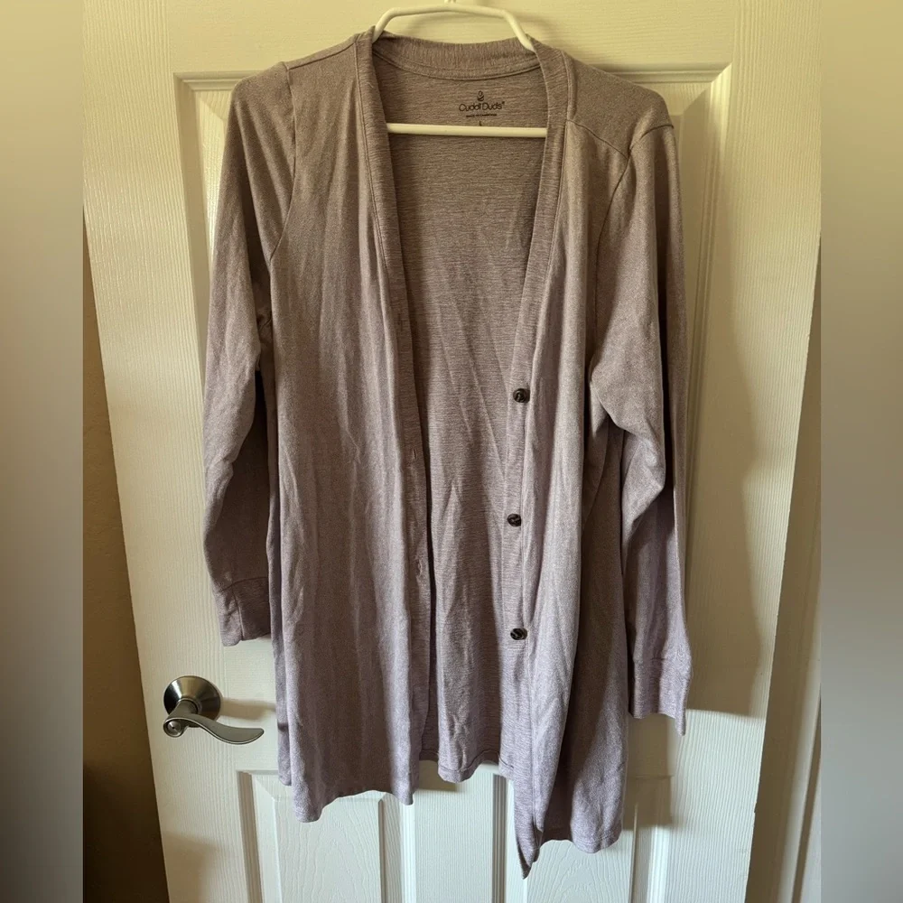 Cuddl Duds Long Cardigan‎ Size Large